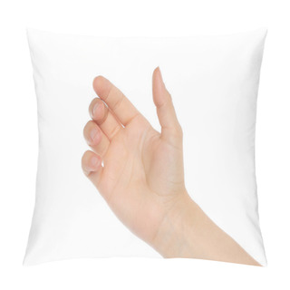 Personality  Woman Hand Like Holding Mobile Phone Pillow Covers