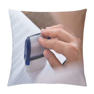 Personality  Hand Stamping Document Pillow Covers