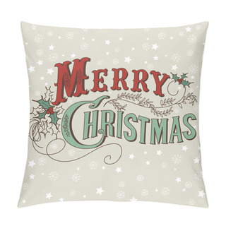 Personality  Merry Christmas Lettering Pillow Covers