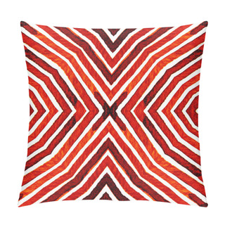 Personality  Wine Red Geometric Watercolor. Amazing Seamless Pa Pillow Covers