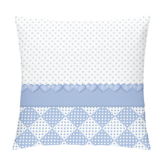 Personality  Blue Polka Dot Background Pillow Covers