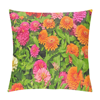 Personality  Garden With Multicolored Gorgeous Flowers Pillow Covers