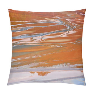 Personality   Pollution Of A Lake With Contaminated Water From A Gold Mine.  Pillow Covers