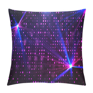 Personality  Purple Disco Lights Background Pillow Covers
