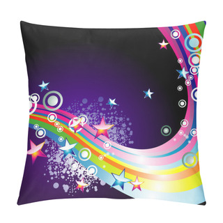 Personality  Absrtact Rainbow Stars Background Pillow Covers