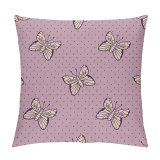 Personality  Gentle Elegant Dotted Lace Seamless Vector Pattern Pillow Covers