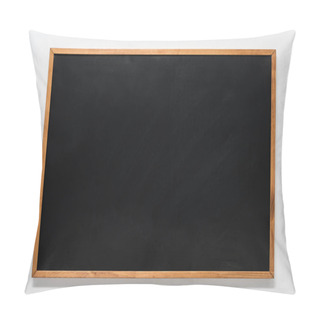 Personality  Empty School Blackboard In Wooden Frame Pillow Covers