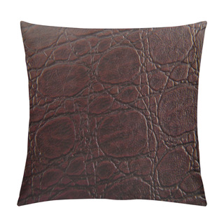 Personality  Brown Crocodile Skin Texture Pillow Covers