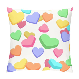 Personality  Valentine Candy Hearts Pattern Pillow Covers