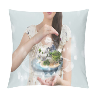 Personality  Save Perfect World Pillow Covers