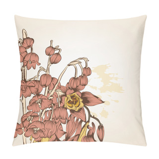 Personality  Vintage Design With Flowers Pillow Covers