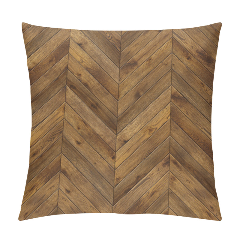 Personality  Natural wooden background herringbone, grunge parquet flooring design seamless texture for 3d interior pillow covers