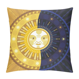 Personality  Day And Night Pillow Covers