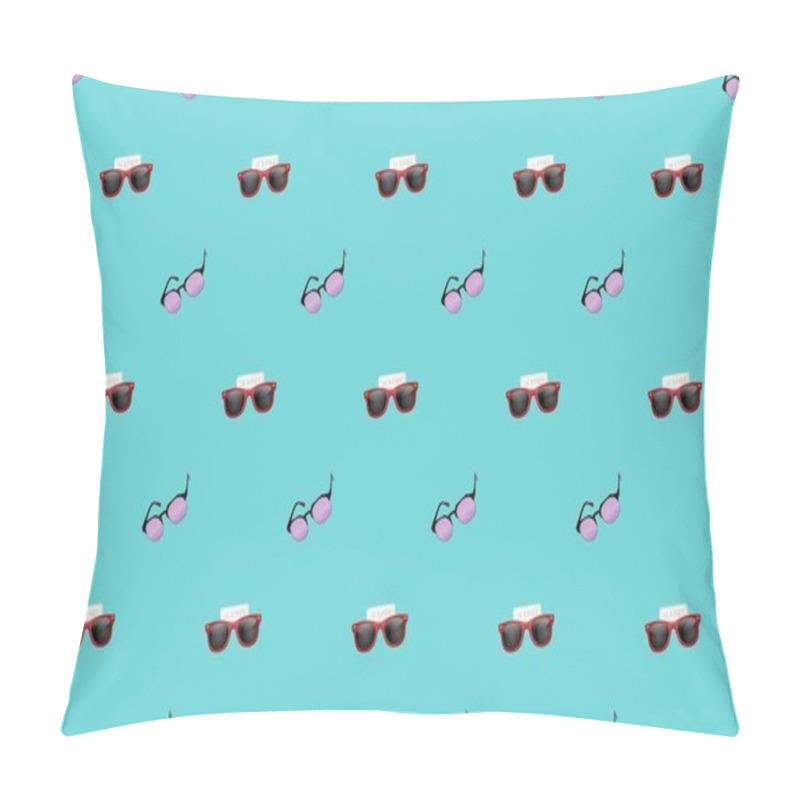 Personality  Colored Background With Different Accessories Pillow Covers