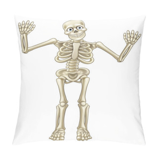 Personality  Skeleton Cartoon Waving Hands Pillow Covers