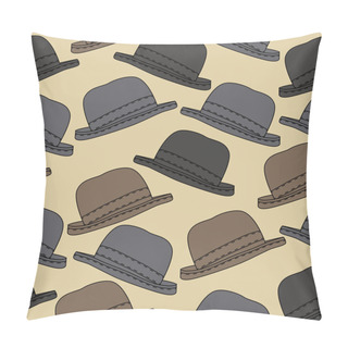 Personality  Vector Background With Hats. Pillow Covers