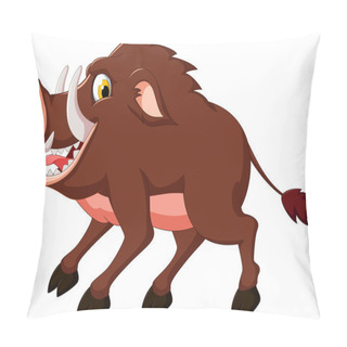 Personality  Cute Wild Boar Cartoon Pillow Covers