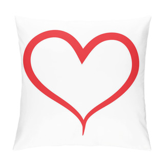 Personality  Hand Drawn Heart Vector Icon Pillow Covers