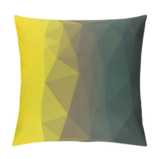 Personality  Abstract Yellow And Grey Polygonal Background Pillow Covers