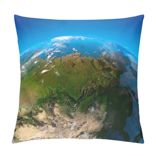Personality  Asia, Far East, Siberia, The View From The Satellites Pillow Covers