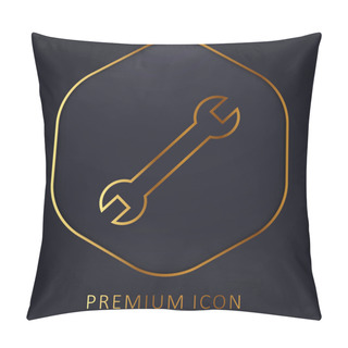 Personality  Adjustable Wrench Golden Line Premium Logo Or Icon Pillow Covers
