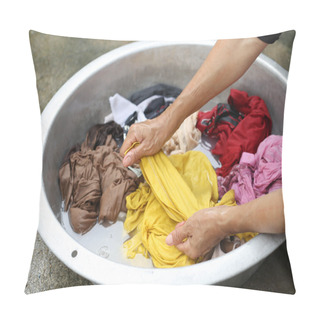 Personality  Hands Wash Stain Of Dirty Clothes Pillow Covers