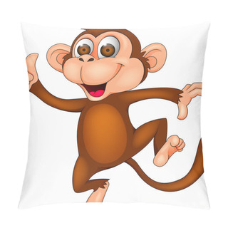 Personality  Monkey Cartoon Dancing Pillow Covers