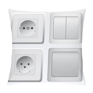 Personality  Switches And Sockets Set Pillow Covers