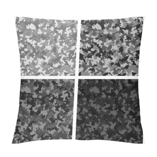Personality  Set Of Seamless Camouflage Pattern Pillow Covers