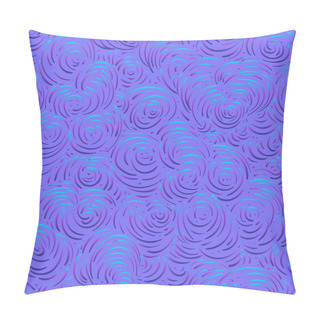 Personality  Curly Clouds Seamless Pattern. Abstract Background. Vector Endle Pillow Covers