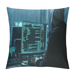 Personality  Dangerous Hooded Hacker Breaks Into Government Data Servers And  Pillow Covers