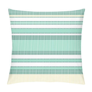 Personality  Turquoise White Beige Thin Stripes Retro Traditional Geometric Pattern Pillow Covers