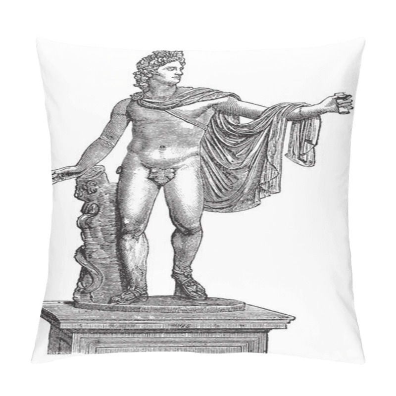 Personality  Apollo Belvedere Or Apollo Of The Belvedere In Vatican City Vint Pillow Covers