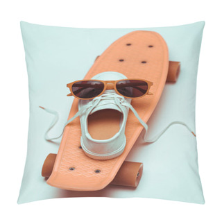 Personality  Hipster Skateboard, Sneaker And Sunglasses Pillow Covers