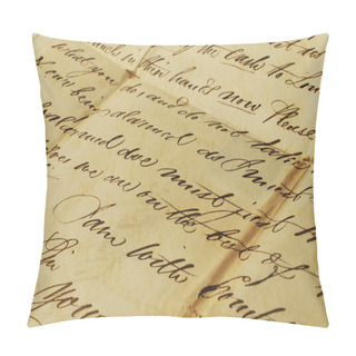 Personality  Old Letters Elegant Handwriting Pillow Covers