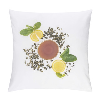 Personality  Tea With Mint And Lemon Pillow Covers