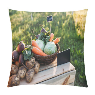 Personality  Fresh Vegetables At Farmers Market Pillow Covers