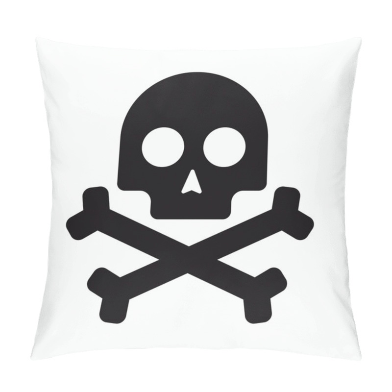 Personality  Isolated Pirate Skull Icon Pillow Covers
