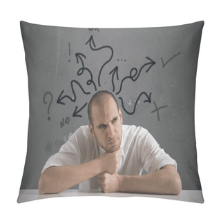 Personality  Choices Of A Businessman Pillow Covers