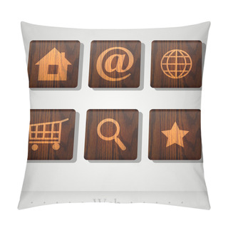 Personality  Vector Set Of Web Icons. Pillow Covers