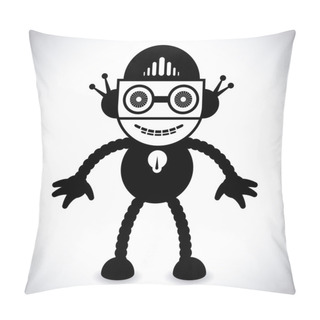 Personality  Robot Design Pillow Covers