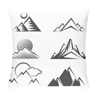 Personality  Mountains Silhouettes Collection Pillow Covers