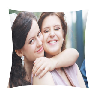Personality  Bride And Bridesmaid Pillow Covers