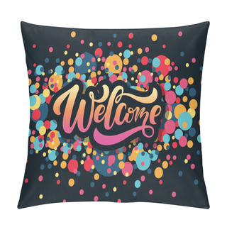 Personality  Sketched Welcome Lettering Pillow Covers