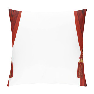 Personality  Red Curtai Pillow Covers