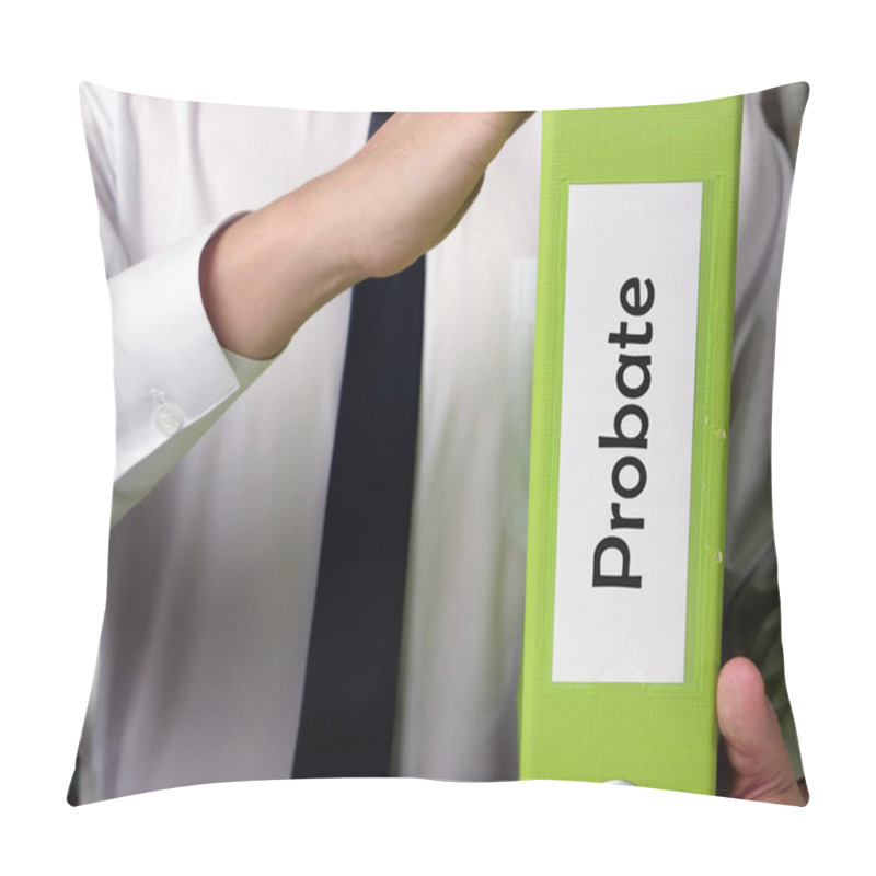 Personality   Financial Concept Meaning Probate With Inscription On The Piece Of Paper Pillow Covers