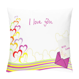 Personality  Abstract Love Background Pillow Covers