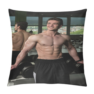 Personality  Portrait Of A Physically Fit Muscular Young Man Pillow Covers