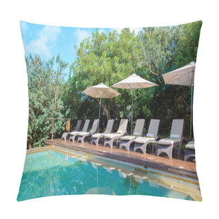 Personality  South Africa Kwazulu Natal, A Luxury Safari Lodge In The Bush Of A Game Reserve Savanah Pillow Covers