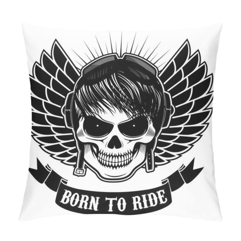 Personality  biker logos pillow covers